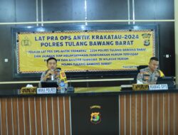 Polres Tulang Bawang Barat Laksanakan Lat Pra Ops Antik Krakatau tahun 2024
