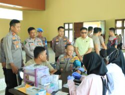 Polres Tulang Bawang Barat Gelar Donor Darah Dalam Rangka HUT Bhayangkara ke 78