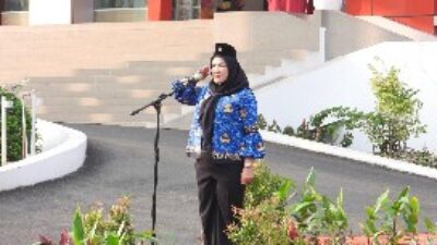 Walikota Bandarlampung Eva Dwiana Pimpin Upacara Peringatan Hari Lahir Pancasila ke-76