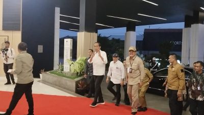 Bupati Musa Ahmad Bersama Forkopimda Sambut Kedatangan Presiden Jokowi