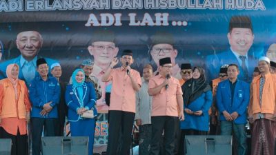 Deklarasi Pasangan Adi Erlansyah dan Hisbullah Huda untuk Pringsewu, Sukses Digelar di Maliosewu, Menang, Menang!!!