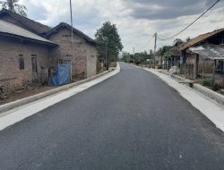 Ruas Jalan Pekon Mataram-Srikaton Sudah Mulus, Masyarakat Senang Karena Telah Dibangun