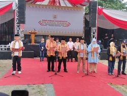 Adi Erlansyah dan Hisbullah Huda Hadiri Deklarasi Kampanye Pilkada Damai Pringsewu Tahun 2024