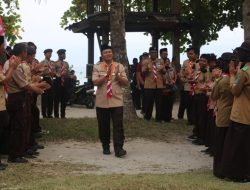 Pj Bupati Nukman Hadiri Apel Besar Hari Pramuka Tingkat Kwarda Lampung di Pesibar
