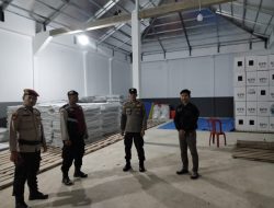 Cegah Gangguan Kamtibmas, Polsek TBT Gelar Patroli KRYD ke Gudang Logistik KPU Tubaba