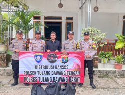 Polsek TBT Distribusikan Bansos Nusantara Cooling System Menjelang Pilkada 2024 Kepada Ponpes Darurohman