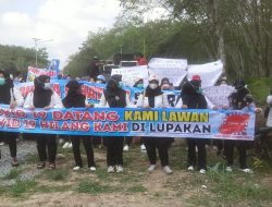 Ratusan Nakes dan Non Nakes Datangi Gedung DPRD Tubaba Lakukan Orasi
