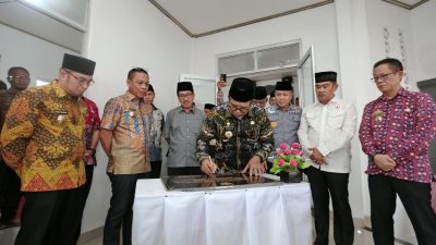 Samsudin Resmikan Masjid Miftahul Jannah  di Komplek Kantor Dispora Lampung