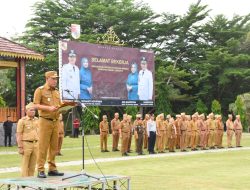 Perdana Pimpin Apel, Wabup Nadirsyah Tegaskan Disiplin dan Kerjasama ASN membangun Tubaba