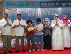 Manajemen PTPN IV Regional VII dan IKBI Gelar Bakti Sosial