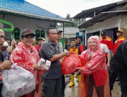 Kostiana Sambangi Warga Terdampak Banjir di Bandar Lampung