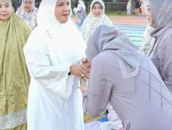 Wali Kota Bandar Lampung Sholat Id di Lapangan Way Dadi