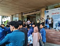 Mahasiswa FEB Unila Gelar UNRAS Pasca Meninggalnya Pratama Wijaya