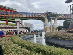 Bocah Ditemukan Tewas di Kolam Air Mancur Tugu Pengantin Bawah JPO Siger Milenial Lungsir Bandarlampung