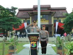 Kapolres Tulang Bawang Barat Gelar Upacara Kenaikan Pangkat Periode 1 Juli 2025