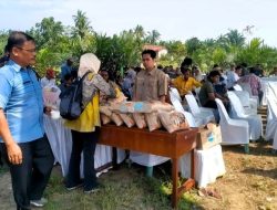 Dorong Ketahanan Pangan, PTPN IV PalmCo Mulai Salurkan Bantuan Benih Padi Gogo