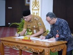 Disaksikan Menteri ATR, Gubernur Mirza-BPN Teken NPHD