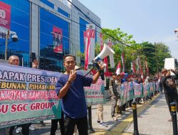 Masih Terus bergerak di Jakarta, Kantor Kementerian hingga Istana Negara jadi Luapan Massa Aksi “Ukur Ulang HGU PT SGC Group Lampung”