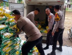 Polsek Tulang Bawang Tengah Gelar Gerakan Pangan Murah di Tiyuh Tirta Makmur