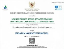 Dua Naskah Kuno Asal Lampung Raih Sertifikat IKON 2025 dari Perpustakaan Nasional RI