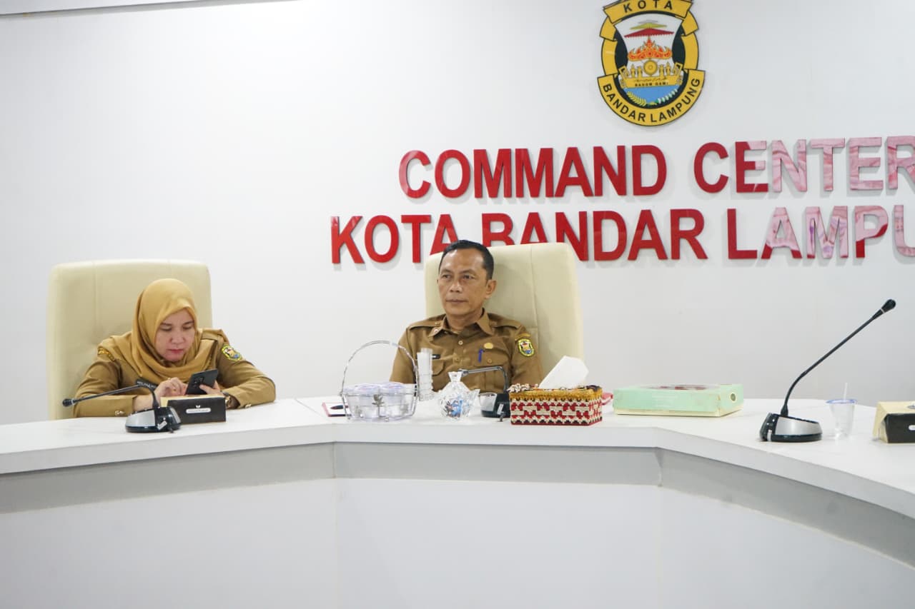 Pemerintah Kota (Pemkot) Bandar Lampung mengikuti Rapat Koordinasi rutin Pengendalian Inflasi Tahun 2025 oleh Kementerian Dalam Negeri RI