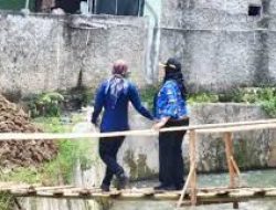 Pemkot Bandar Lampung Lakukan Revitalitasi Jembatan di Kali Balau