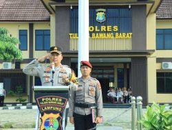 Kapolres Tulang Bawang Barat Pimpin Apel Gelar Pasukan Ops Zebra Krakatau 2025