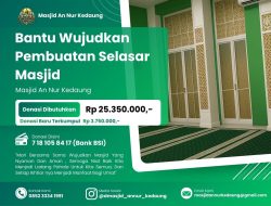 Bantu Wujudkan Pembuatan Selasar Masjid An Nur Kedaung, Bisa Hubungi Kontak Person Dibawah!