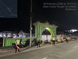 Satlantas Polres Lampung Utara Gelar Patroli Malam, Amankan Sholat Tarawih di Jalinsum Kotabumi