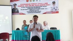 Diskominfotiksan Pesawaran Berikan Sosialisasi Bahaya Judi Online dan Penyebaran Hoaks pada TMMD ke-127