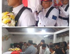 Suasana Haru Dan Tembakan Keudara, Iringi Proses Pemakaman Praka Marinir Anumerta Hamid Dwi Ismail