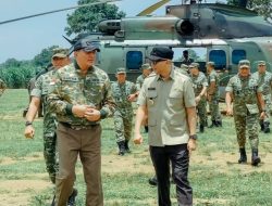 Menhan dan Gubernur Mirza Tinjau Ketahanan Pangan Yonif 848 di Lampung Tengah