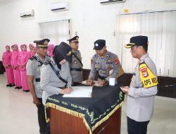 Kapolres AKBP Deddy Kurniawan, S.H., S.I.K., M.M., M.Si. Lantik Tiga Pejabat Utama Polres Lampung Utara
