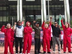 Kepung Gedung KPK, Triga Lampung Soroti Dugaan Korupsi Proyek Kementerian PU dan Proyek di Daerah Lampung