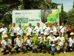 Peringati Hari Bumi Sedunia, PTPN IV Regional 7 Gelar Aksi Tanam Pohon Serentak di Kebun & PKS Bekri