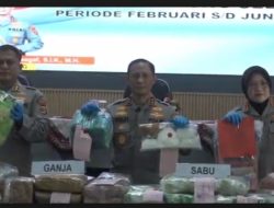 Polda Lampung Ungkap 17 Kasus Narkoba, Sita Barang Bukti Senilai Rp235 Miliar