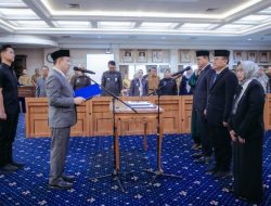Sekdaprov Lampung Lantik Dua Pejabat Eselon II