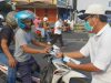 IJP Lampung Bagikan 3.000 Masker, Sasar Pengendara di Tugu Adipura