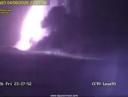 Gunung Anak Krakatau Erupsi, Lava Fontain Menyembur! Warga Pesisir Lampung Diminta Waspada