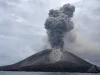 Gunung Anak Krakatau Erupsi Tiga Kali, Abu Capai 500 Meter
