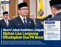 Resmi Jadi Kadinkes Lampung, Djohan Lius Dihadapkan Dua PR Besar